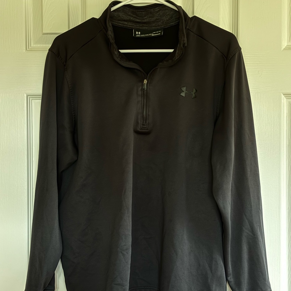 Under Armour Quarter Zip Men size L in black color